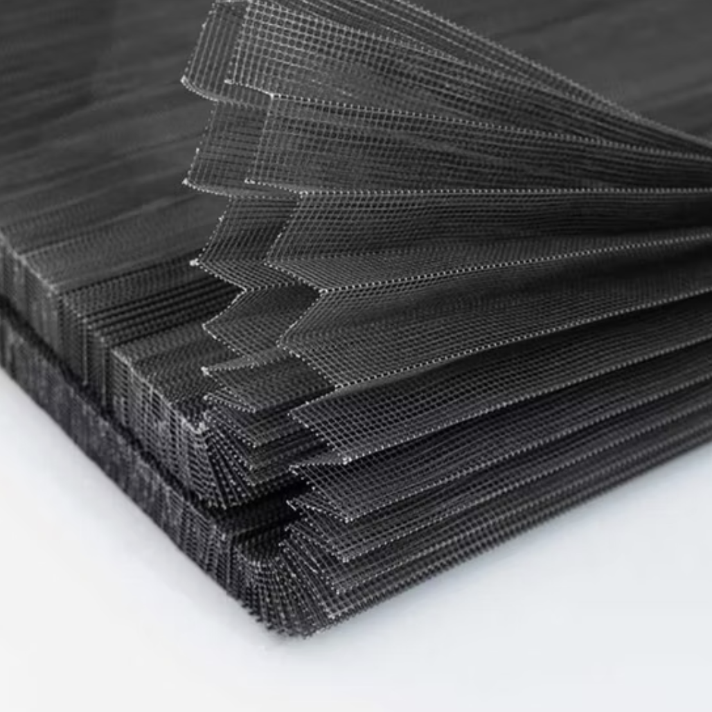 Toptan Siyah Plise Sineklik Tülü